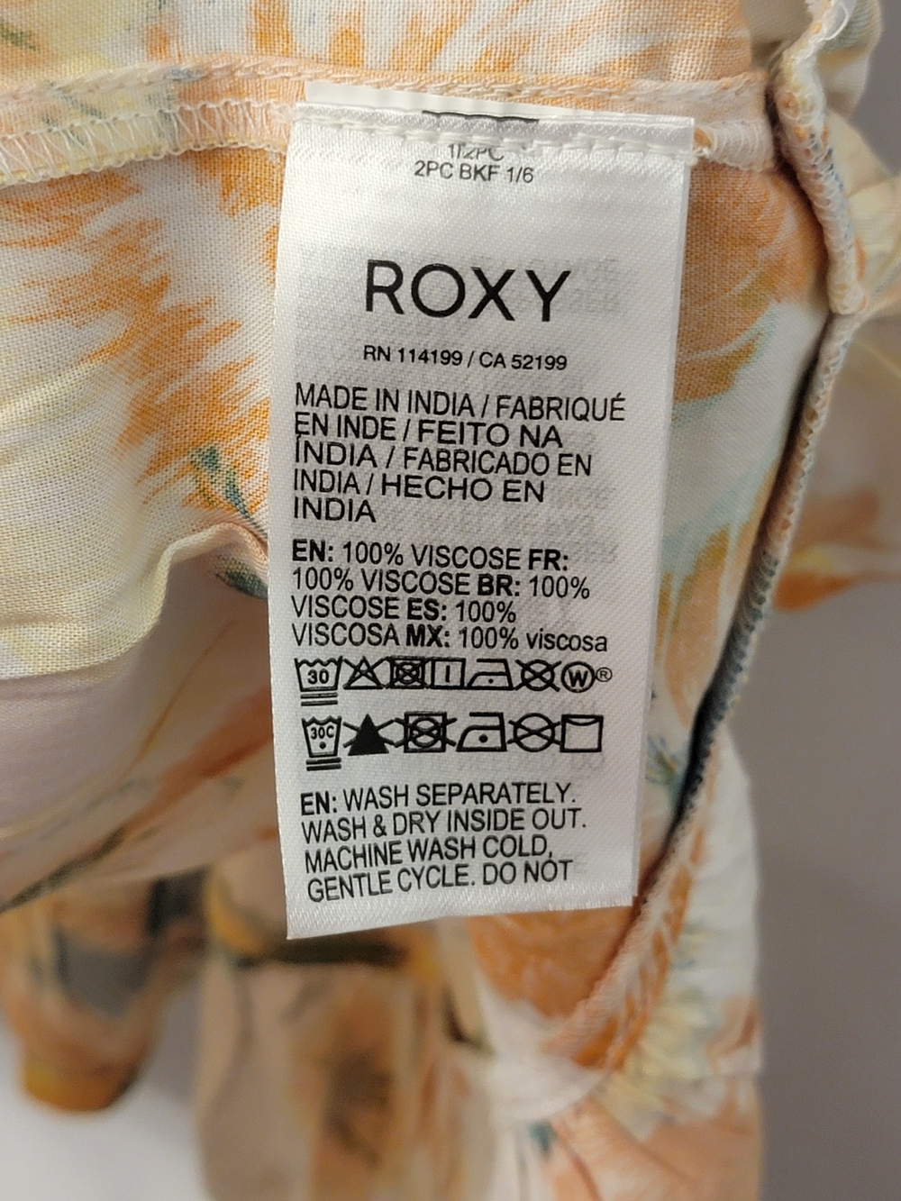 NWT Roxy Mini Floral Dress Size XS - Picture 8 of 10